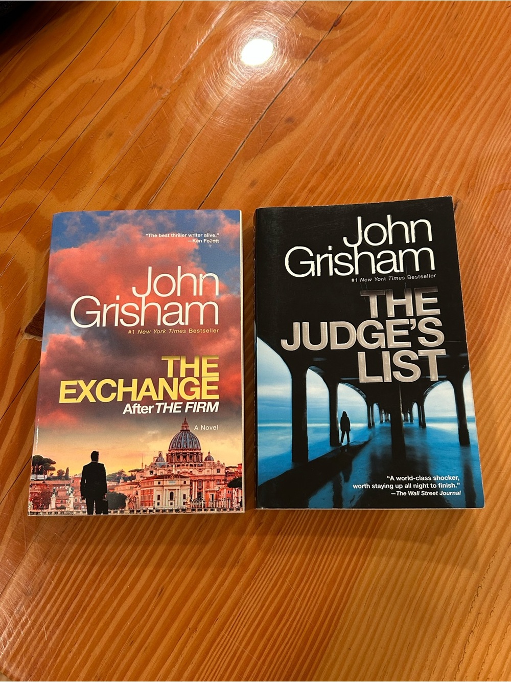 John Grisham book bundle: The Exchange & The Judge’s List paperbacks
